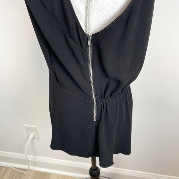Aritzia Wilfred Sleeveless Peplum Open Back Top In Black Size Medium - Picture 11 of 13